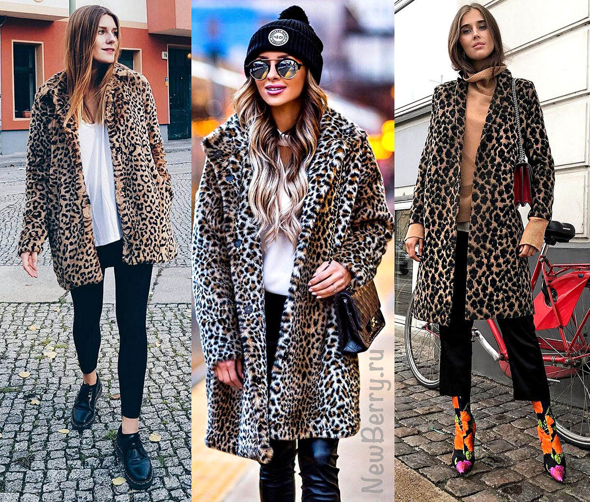 Леопардовое пальто тренд